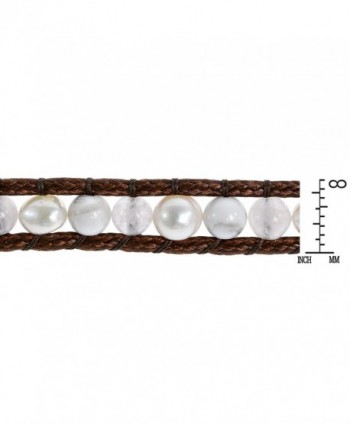Purity Reconstructed Agate Quartz Cultured Freshwater Bracelet in Women's Wrap Bracelets