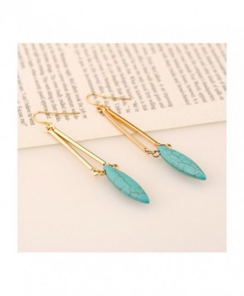 Hanloud Turquoise Dangle Earrings Women in Women's Drop & Dangle Earrings