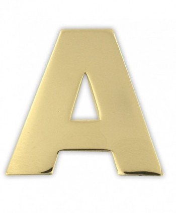 PinMart's Gold Plated Alphabet Letter A Lapel Pin - C6119PEL94Z