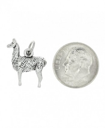 Sterling Silver Oxidized Llama Charm