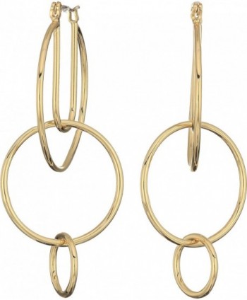 Rebecca Minkoff Womens Celestial Hoop Earrings - Gold - CK186GU9KSR