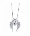 BERRICLE Rhodium Zirconia Necklace Earrings in Women's Jewelry Sets