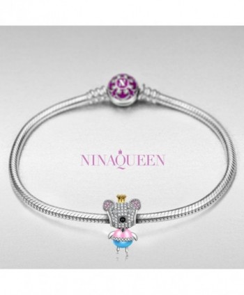 NinaQueen Princess Bracelets Anniversary Christmas in Women's Charms & Charm Bracelets