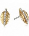 Juicy Couture Pave Feather Stud Earrings - CQ11IBA633F