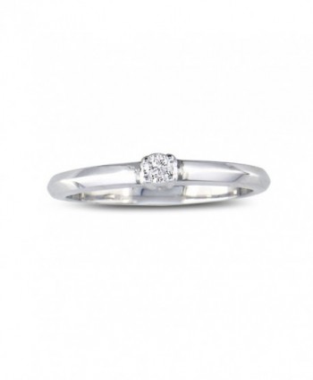 Sterling Silver Diamond Promise Ring (0.06ct) - CP12KKIUP71