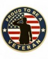 PinMart's MADE IN USA American Flag Proud to be a Veteran Patriotic Military Lapel Pin - CY12LHGA81R