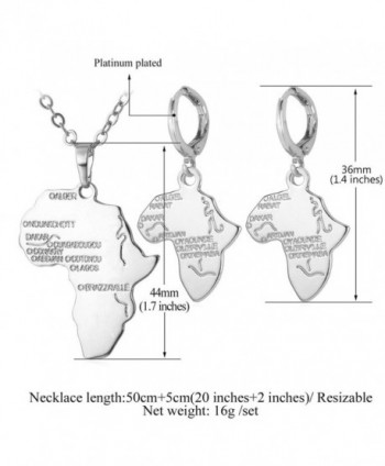 Pendant Necklace Earrings Jewelry Platinum