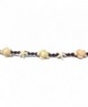 Bracelet Anklet white Turtle Brown in Women's Strand Bracelets