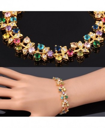 U7 Accented Colorful Zirconia Bracelet