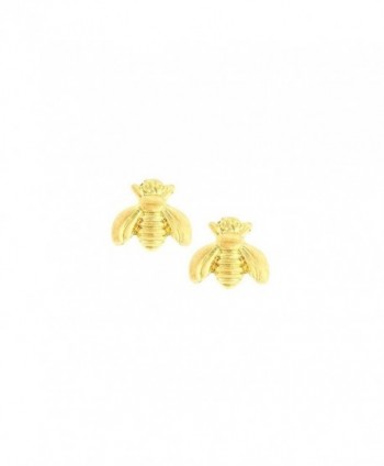 Mini Golden Bee Post Earrings - C711X3SFUP3