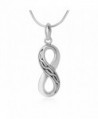 925 Sterling Silver Celtic Infinity Endless Love Symbol Pendant Necklace for Women- 18" Chain - C912BOY98IH
