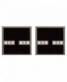 JINX Minecraft Video Game Enderman Enamel Stud Earrings - CF12O3H4PO1