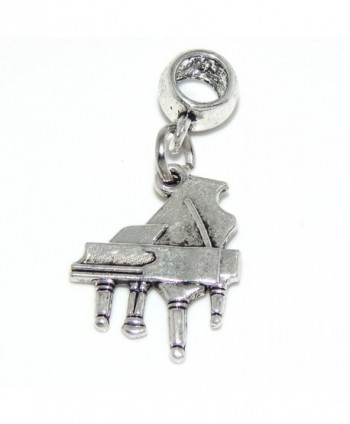 Pro Jewelry Dangling "Piano" Charm Bead Compatible with European Snake Chain Bracelets - CE17YE09S8K
