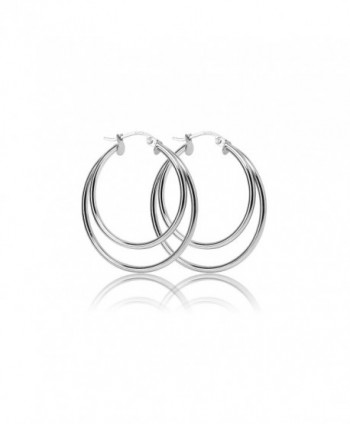 Sterling Silver Polished Click Top Earrings