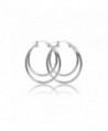 Sterling Silver Polished Click Top Earrings