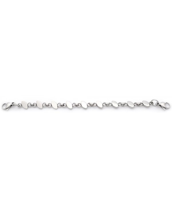 Ladies Medical ID Stainless Steel Oval Chain Replacement Bracelet ...