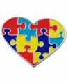 PinMart's Autism Awareness Heart Shaped Puzzle 1" Enamel Lapel Pin - CY119PELQOX