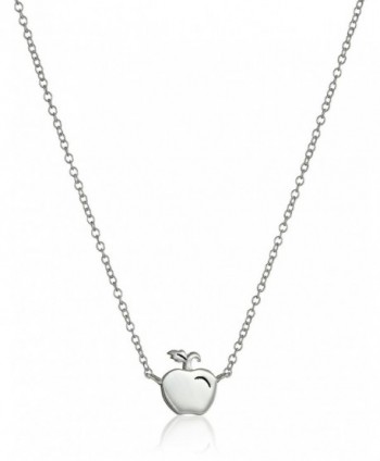 Disney Snow White's Apple Pendant Necklace- 16"+2" Extender - Silver - CJ11V8BFD59