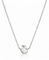 Disney Snow White's Apple Pendant Necklace- 16"+2" Extender - Silver - CJ11V8BFD59