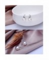 Sterling Freshwater Cultured Oblateness 8 8 9 8mm in Women's Drop & Dangle Earrings