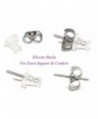 Sterling Silver Peace Necklace Earrings in Women's Stud Earrings