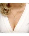Vertical Necklace Stamped Personalized Bridesmaid in Women's Pendants