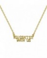 Lux Accessories You Can't Sit With Us Cant Not Cool Pendant Charm Necklace - CR11ZU3Q1ON