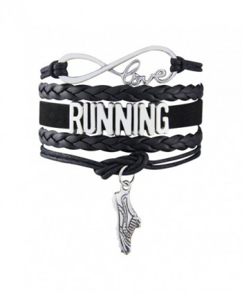 Love Running Leather Bracelet - Black - CB18594462H