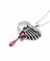 Controse Silver Toned Stainless Bleeding Necklace in Women's Pendants