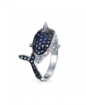 Bling Jewelry Simulated Sapphire Cocktail in Women's Statement Rings