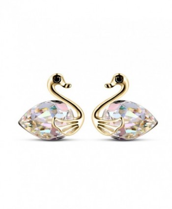 T400 Jewelers Earrings On Sale Valentine's Day Love Gift - Swan - C917YAYXRQ3