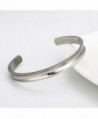 COMISAN Stainless Bracelet Jewelry Grooved