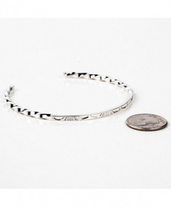 Authentic American Bracelet Handmade Sterling in Women's Cuff Bracelets