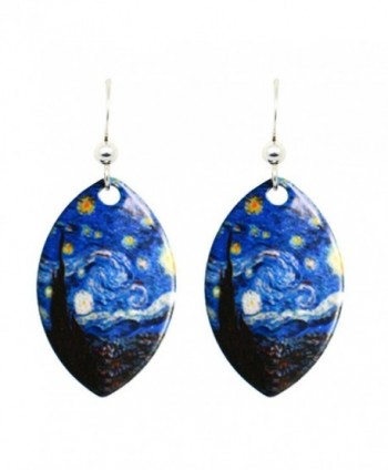 d'ears Starry Night Earrings by Vincent Van Gogh - C4185E5SIY7