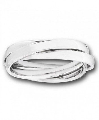 Triple Rolling Stackable Fashion Three Ring Set Stainless Steel Band Sizes 6-13 - CW182M38TM3