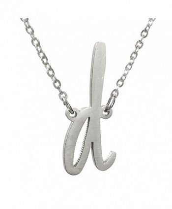 Huan Xun Gold Plated Stainless Steel Initial Pendant Necklace Best Friend Jewelry - C211U57QQ1R