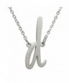 Huan Xun Gold Plated Stainless Steel Initial Pendant Necklace Best Friend Jewelry - C211U57QQ1R