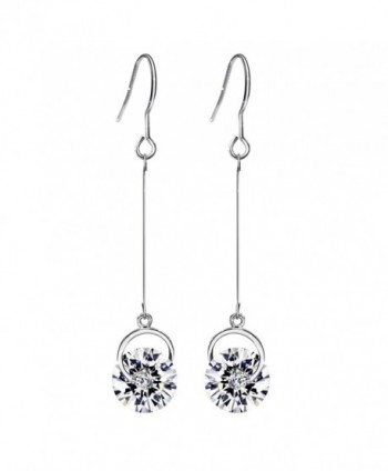 Neoglory Jewelry Swarovski Earrings Valentines - White - CA11B72AYLV