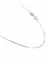 0.8mm Box Chain .925 Italian Sterling Silver Necklace. 14-16-18-20-22-24-30 Inches - CQ11YGOJQUX