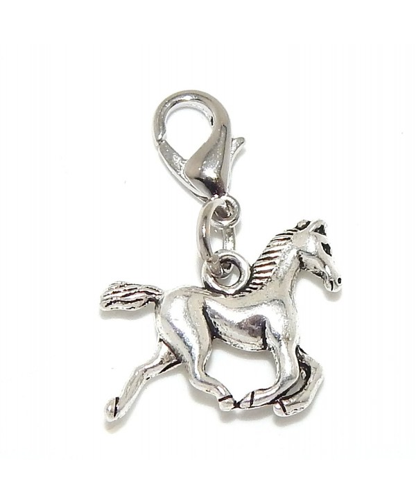 Jewelry Monster Clip-on "Running Horse" Charm Bead 29528 - C111SK1D1YZ