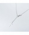 Infinity Pendant Necklace Lariat Sterling