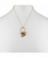 Lux Accessories Goldtone Christmas Necklace in Women's Pendants