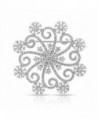 Bling Jewelry Snowflake Winter Rhodium