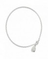 Sterling Silver Shell Anklet - 9 Inch - CY113PTN5JD
