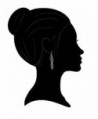 Sterling Silver Elegant Earrings Hypoallergenic in Women's Drop & Dangle Earrings