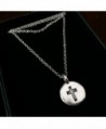 Silver Cross Round Necklace Inches in Women's Pendants