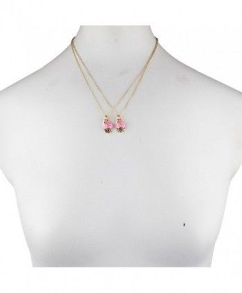 Lux Accessories Cupcakes Friends Necklace