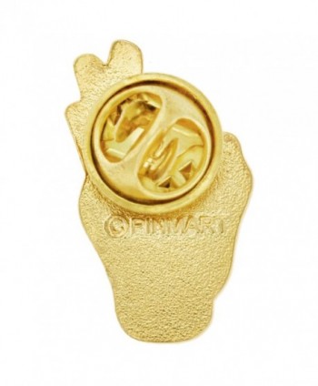 PinMarts Gold Plated Language Lapel in Women's Brooches & Pins