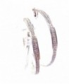Clip Earrings Crystal Silver Pierced