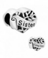 CharmsStory Sister Heart Sterling Silver I Love You Filigree Tree Of Life Charms For Bracelets - CV1255HKFEP